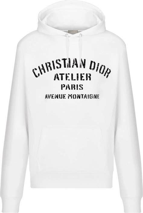 white hoodie dior|christian Dior sweatsuit.